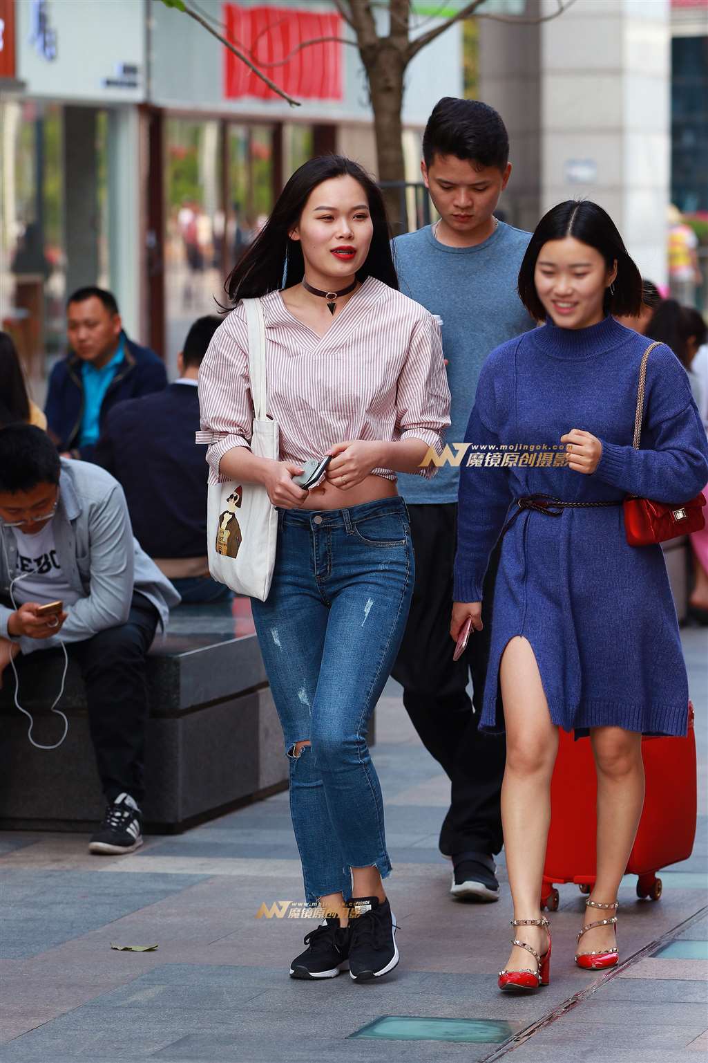 图片[3]-露腰， 紧牛 ， 美眉-街拍流行馆