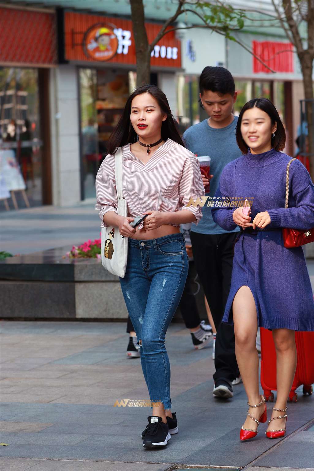 图片[4]-露腰， 紧牛 ， 美眉-街拍流行馆