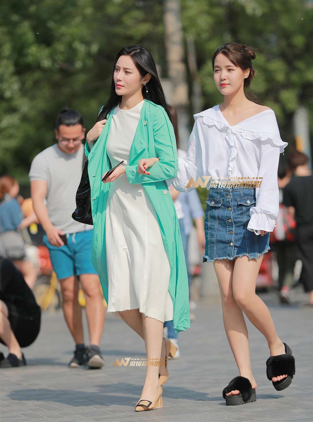 图片[4]-H16、笑颜青衣如花绽-街拍流行馆