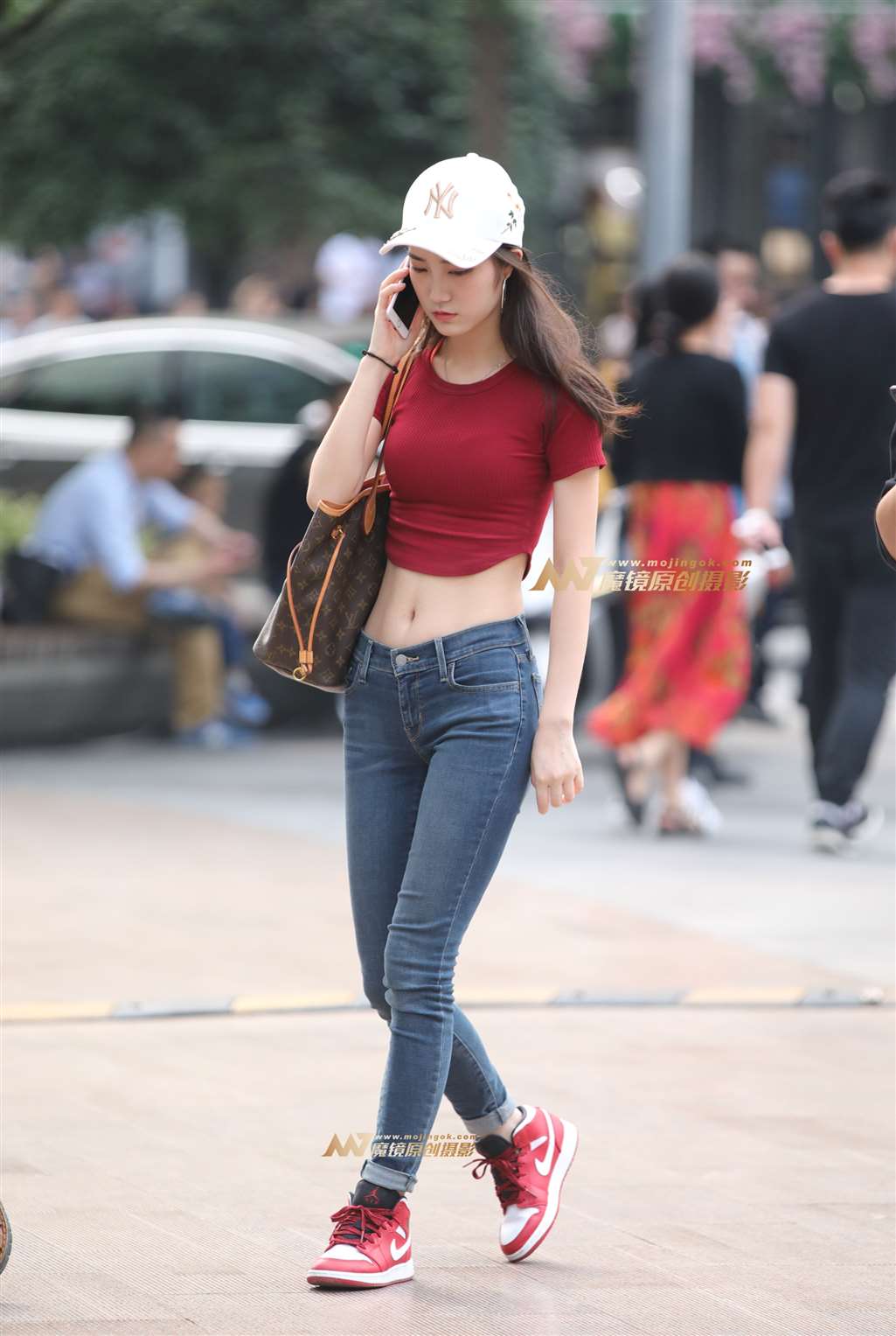 图片[3]-AJ女孩完美小腹-街拍流行馆