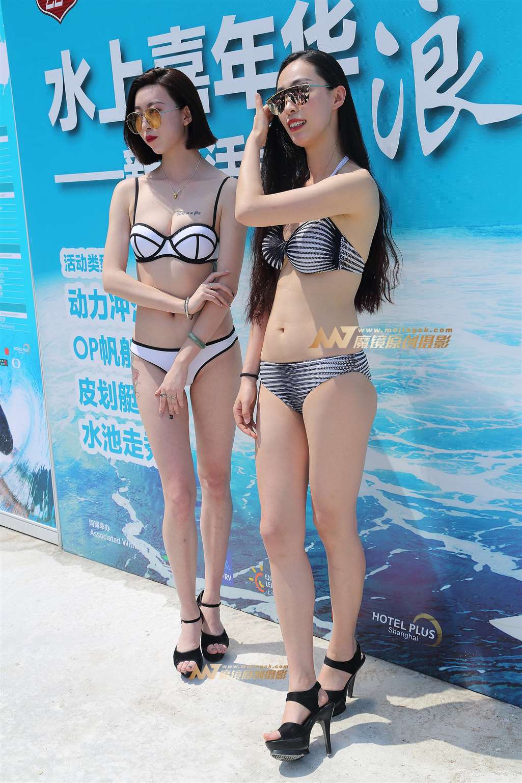 图片[3]-高挑靓丽的两个比基尼模特-街拍流行馆