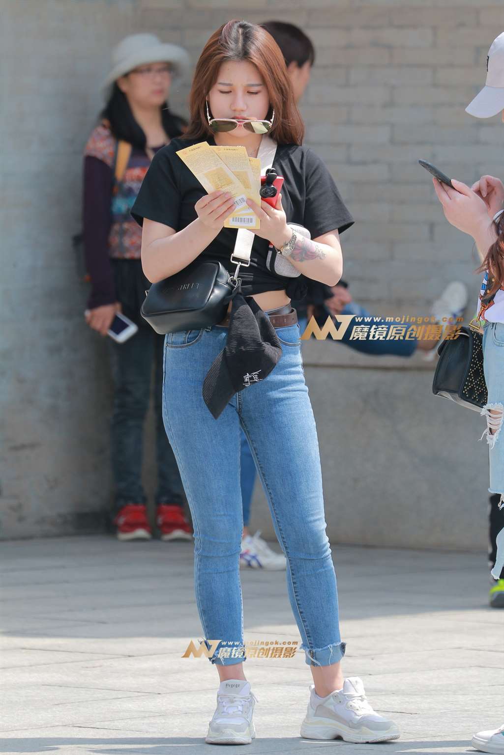 图片[5]-紧身蓝牛小美女（17P）-街拍流行馆