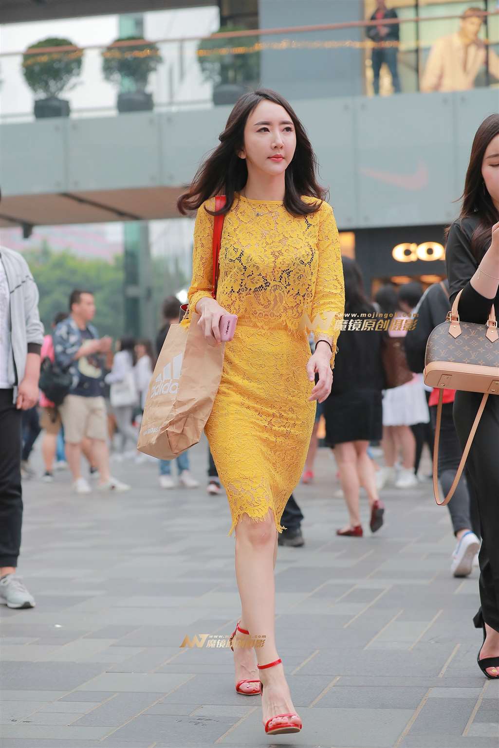 图片[1]-H26、惊艳的黄玫瑰-街拍流行馆