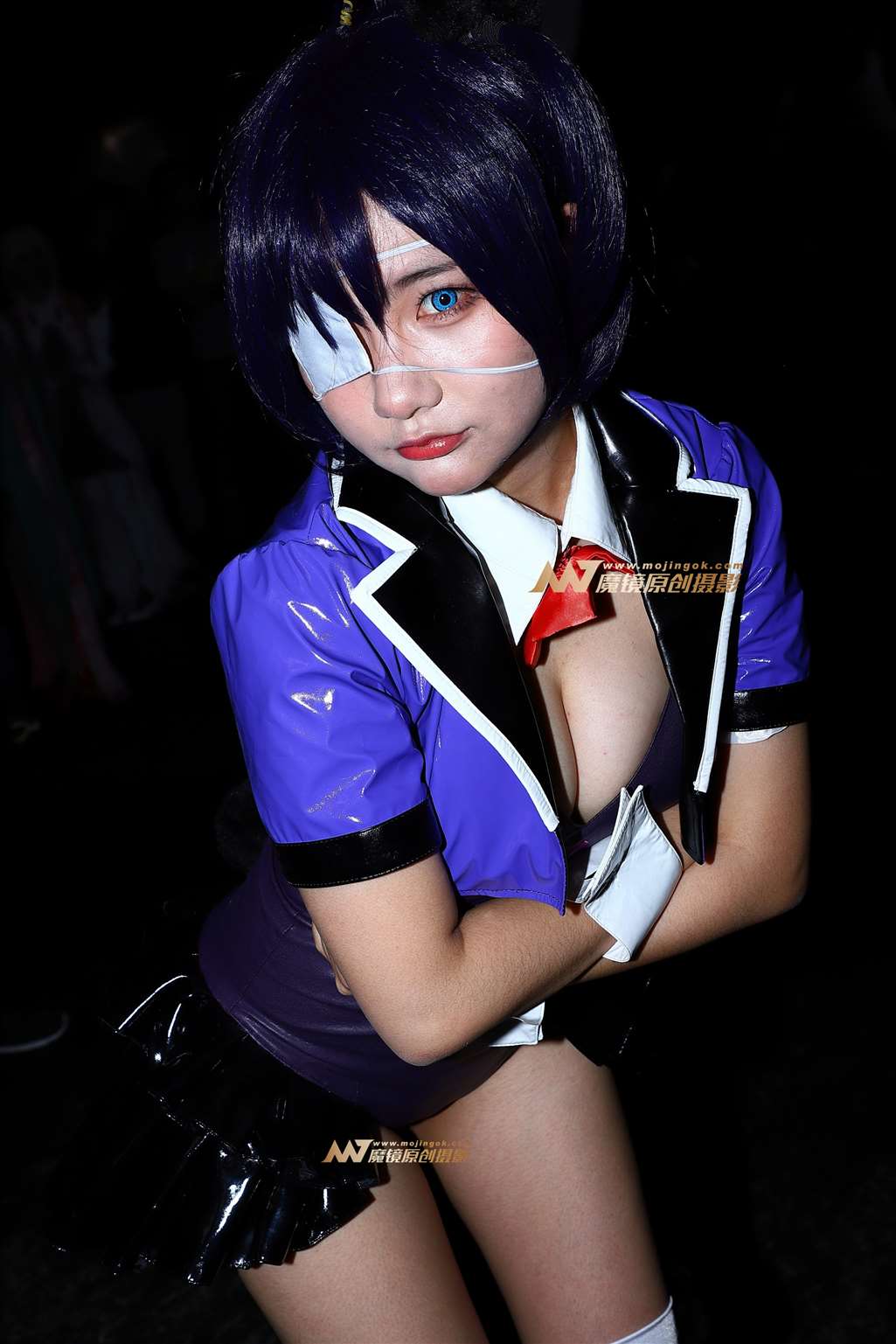 图片[1]-【Mark赛帖】赛车服短裙coser-街拍流行馆