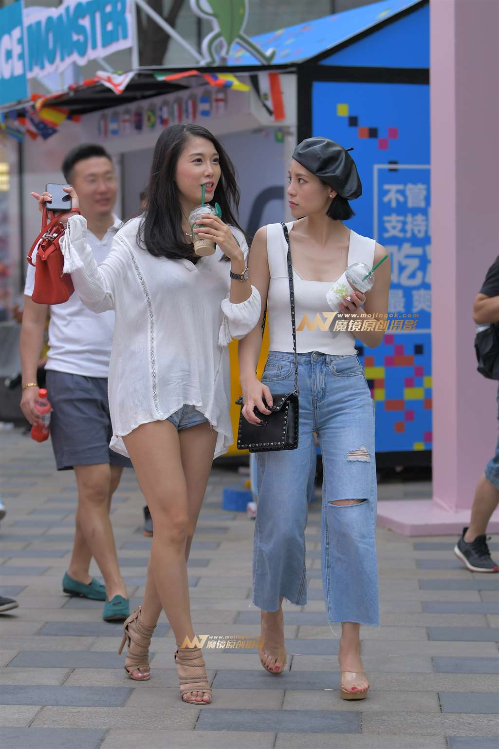 图片[1]-【红石赛贴】大长腿高跟美女-街拍流行馆