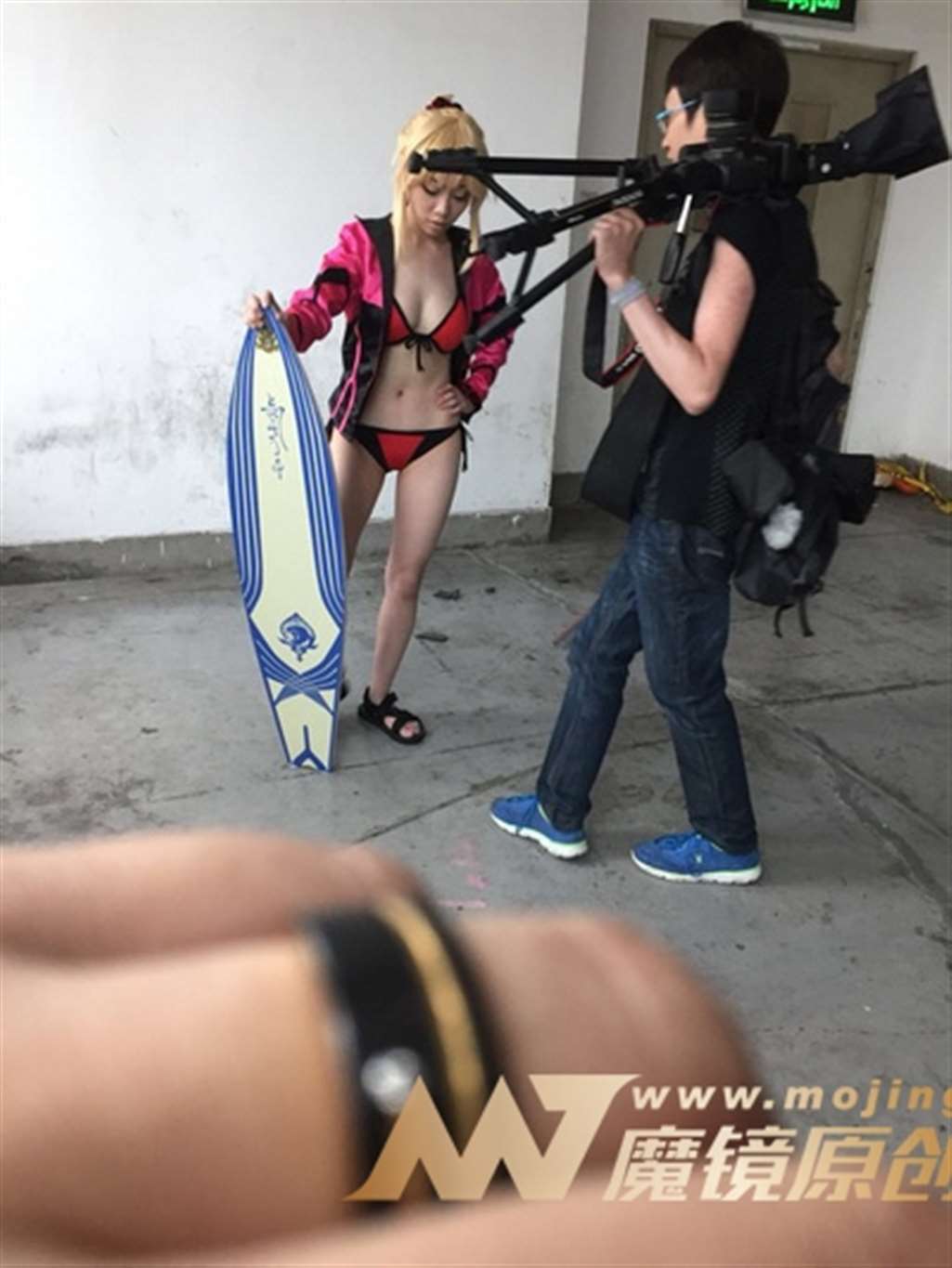 图片[3]-【Mark赛帖】帆板红色比基尼coser-街拍流行馆