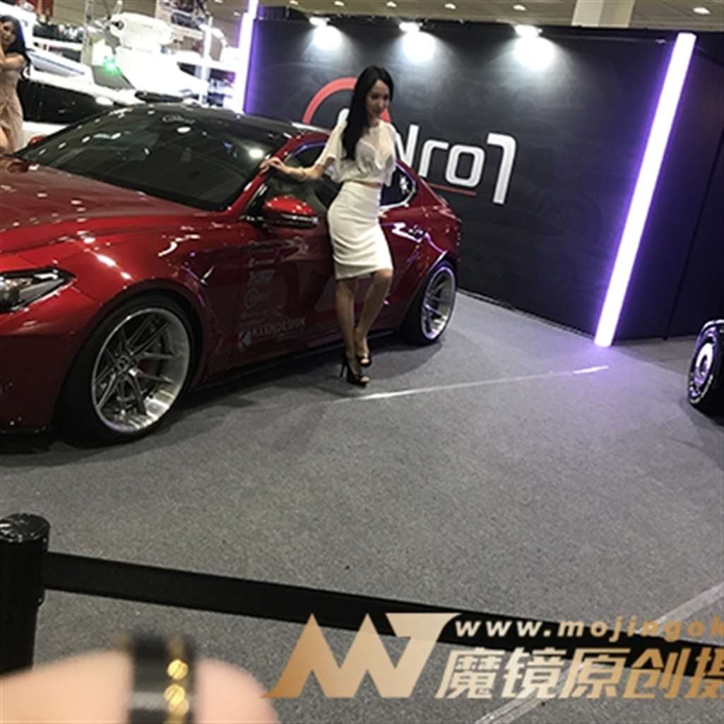 图片[3]-[辉辉赛贴-韩国改装车展]气质肉丝女神-街拍流行馆