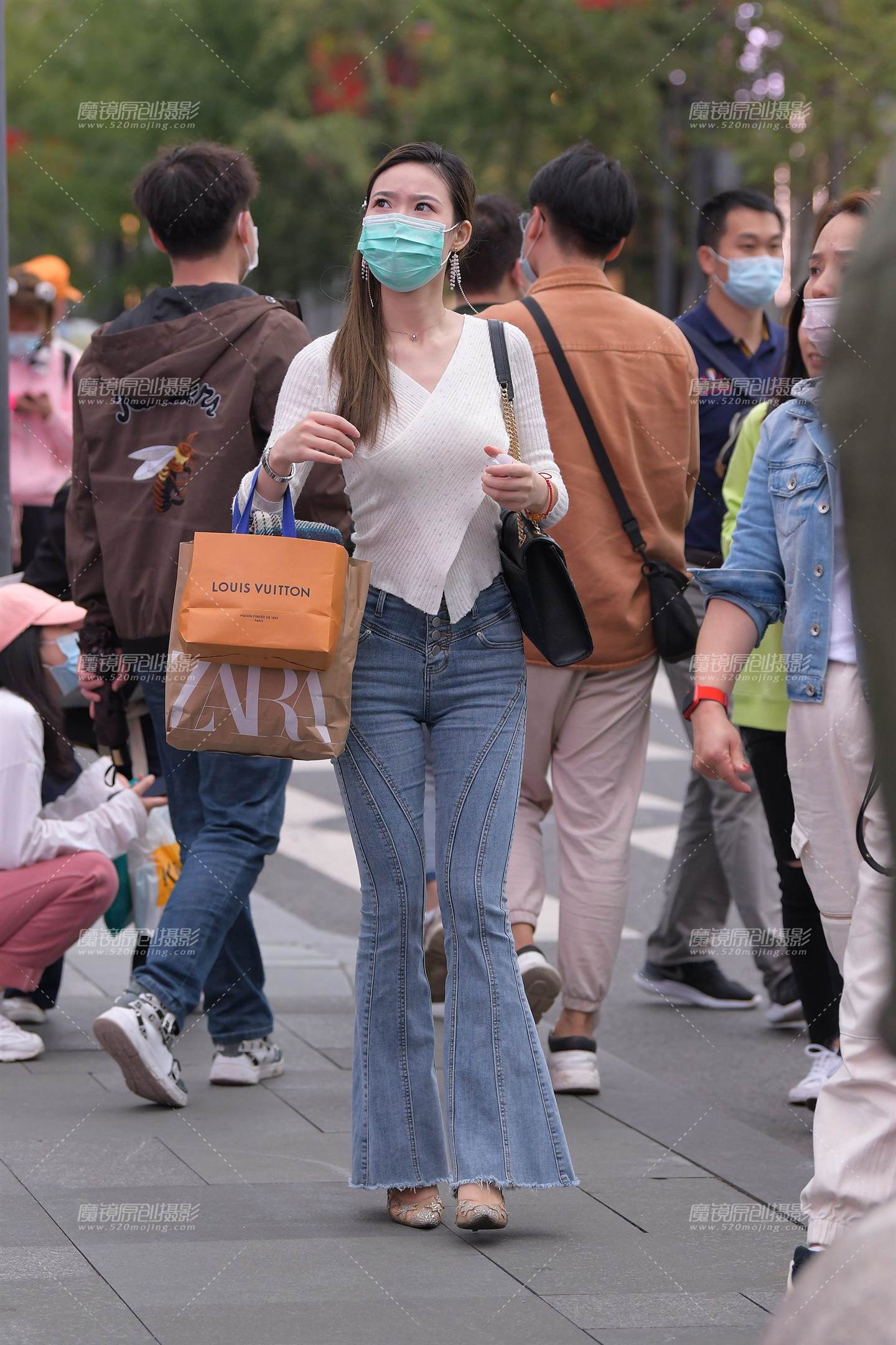 图片[4]-长腿紧牛小姐姐，身材真棒~-流行馆