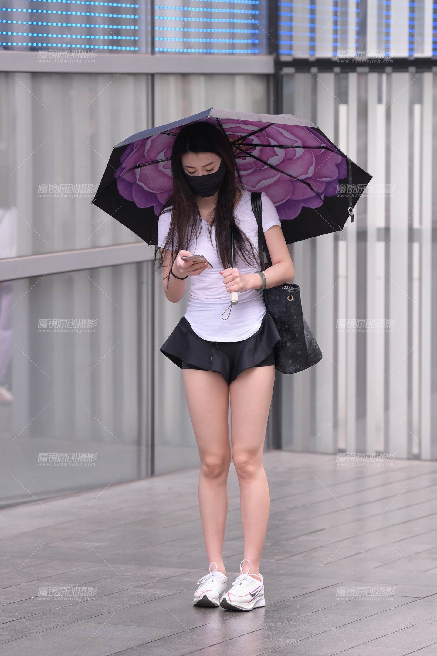 图片[3]-运动短裤，大白腿美眉-流行馆