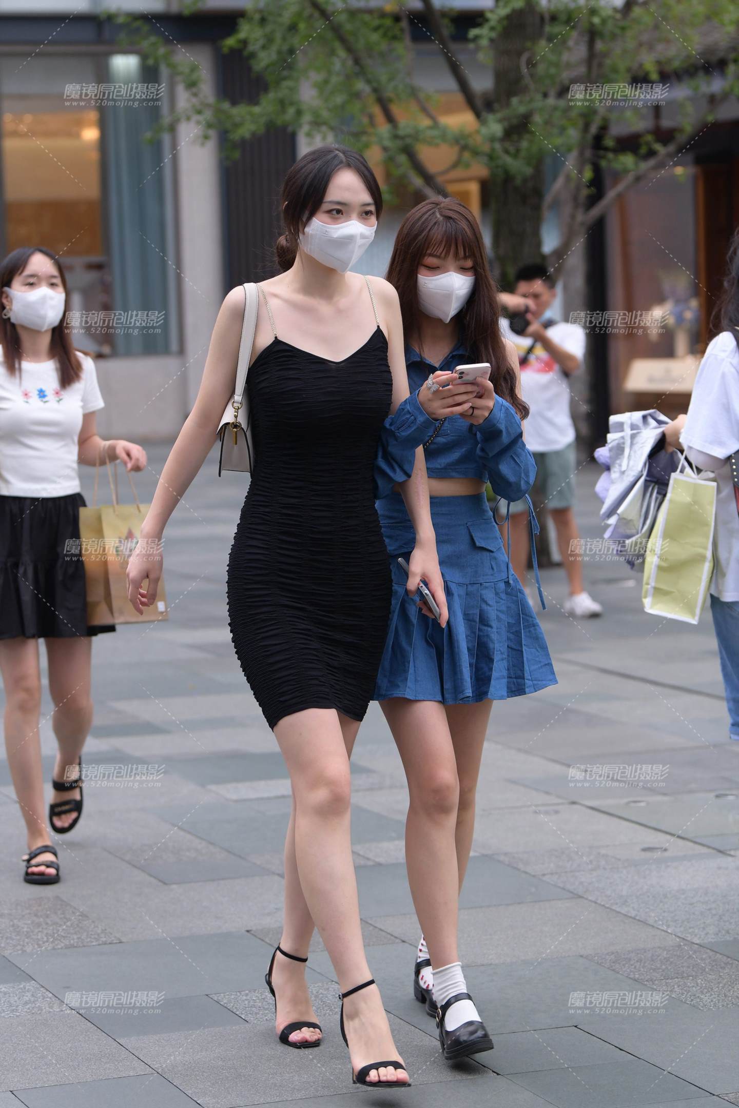 吊带裙包臀裙高跟美女-流行馆