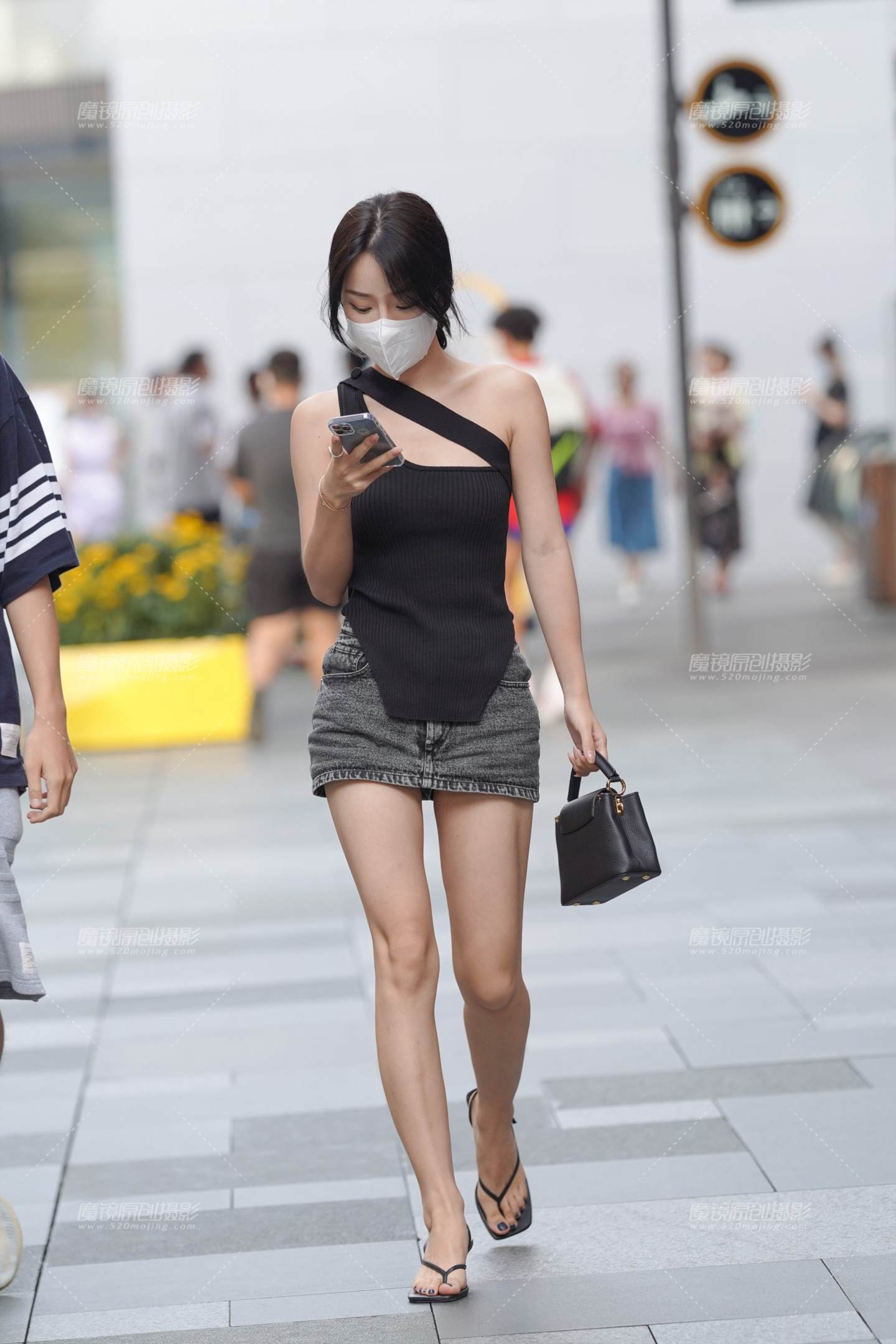 图片[3]-牛仔裙美女-流行馆