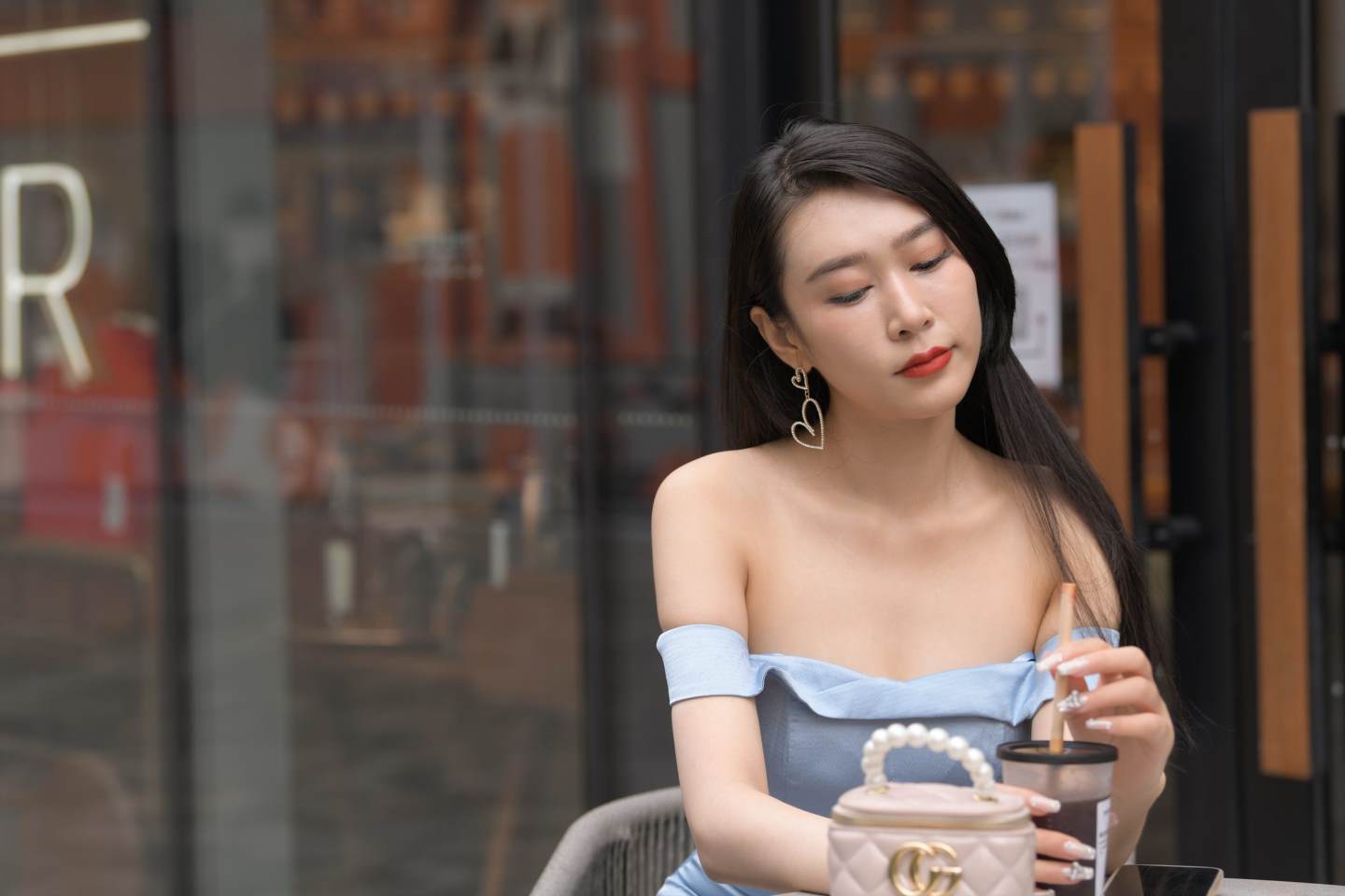 图片[5]-蓝裙美女-流行馆
