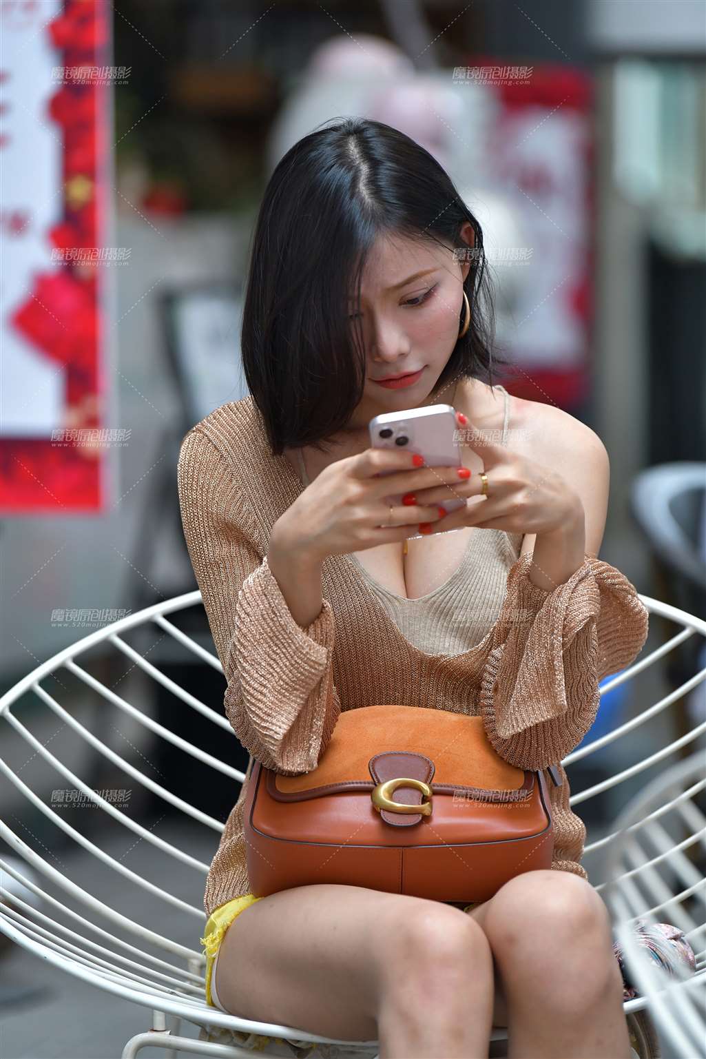图片[4]-苗条甜美美女-街拍流行馆