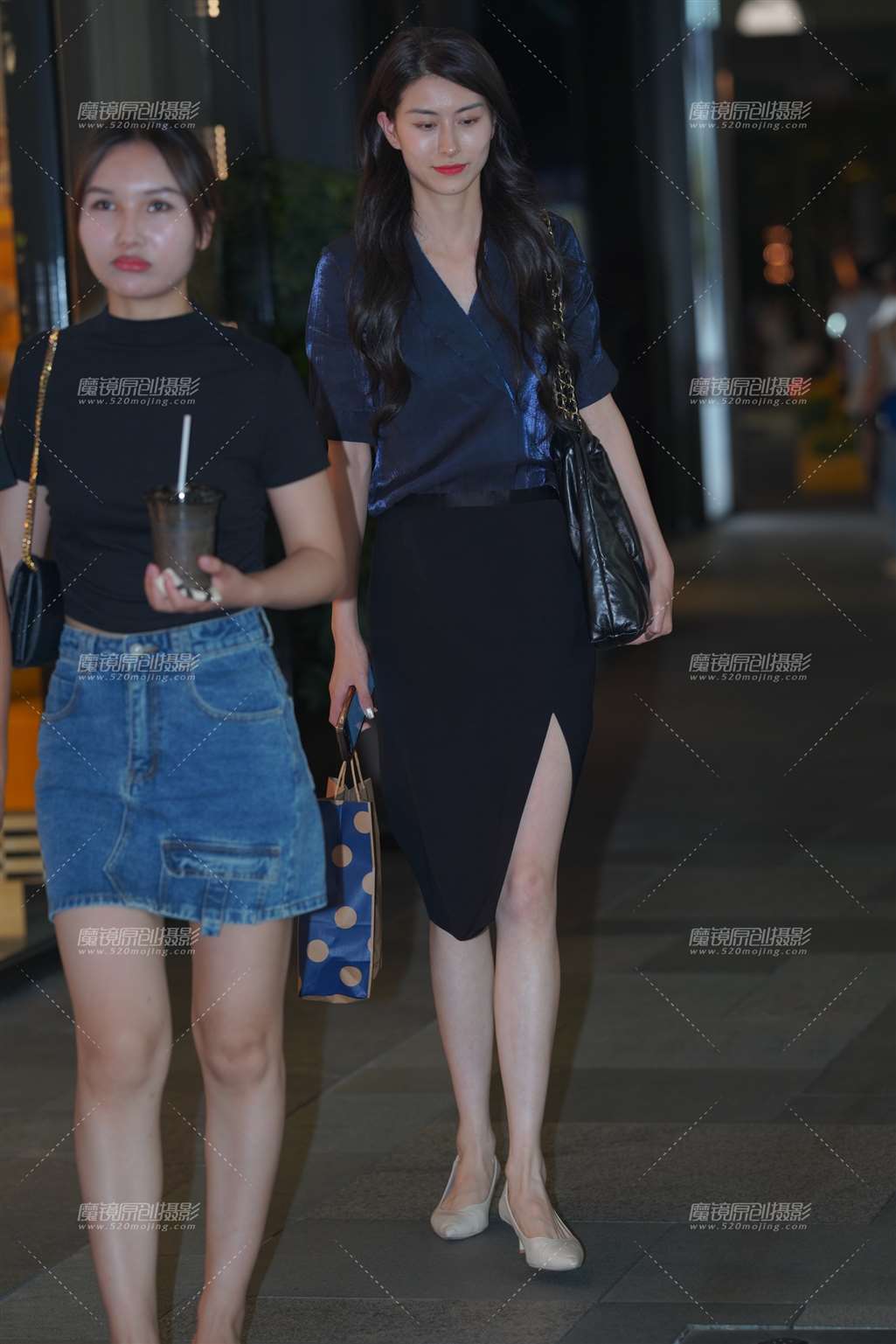 图片[1]-气质长腿小姐姐姐-街拍流行馆