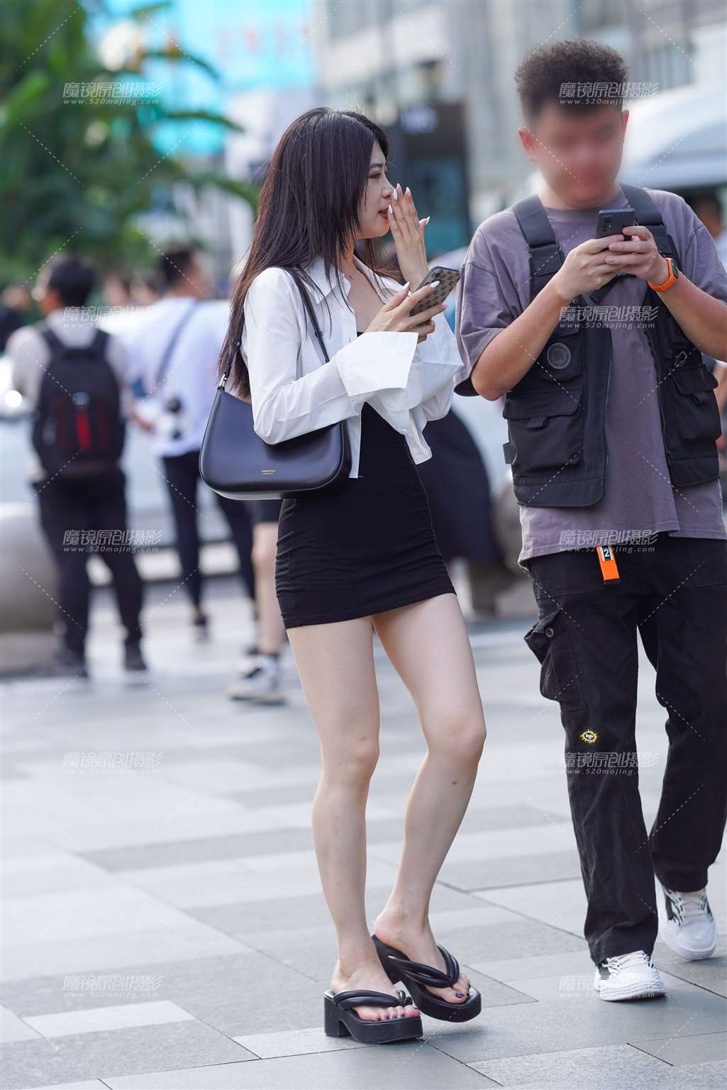 图片[4]-包臀裙 真白嫩-街拍流行馆