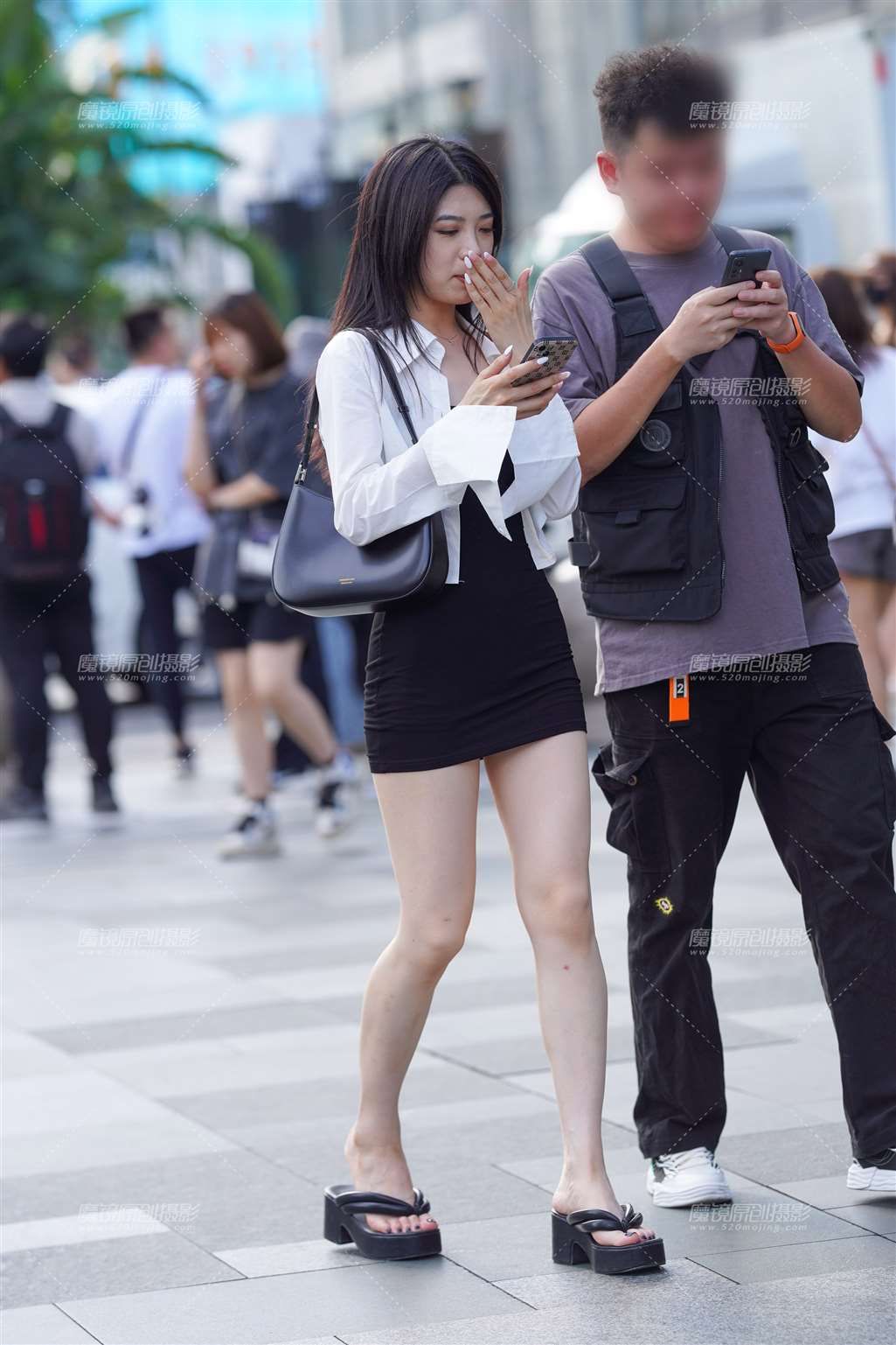 图片[5]-包臀裙 真白嫩-街拍流行馆